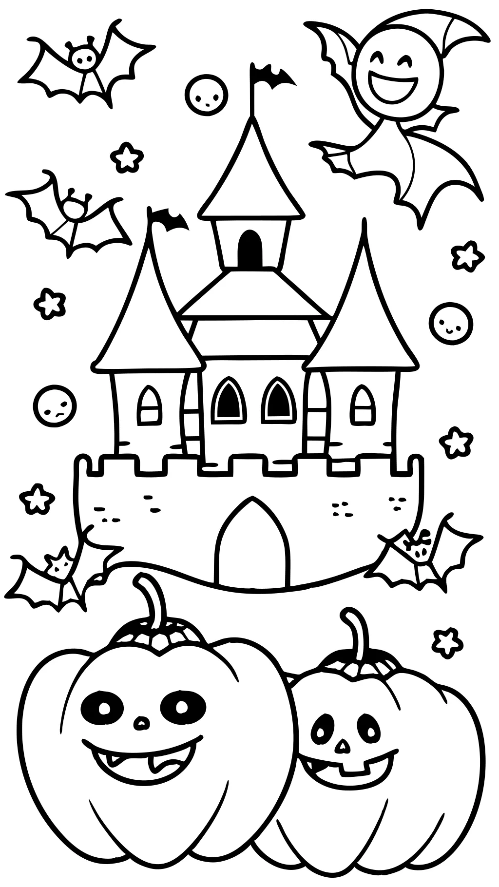 Páginas para colorear de Halloween niños